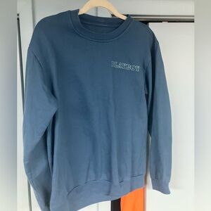 Playboy designer lifestyle brand long sleeve pullover shirt adult size large